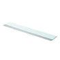 Shelves 2 pcs Panel Glass Clear 90x12 cm