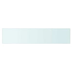 Shelves 2 pcs Panel Glass Clear 90x20 cm