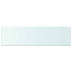 Shelves 2 pcs Panel Glass Clear 90x25 cm