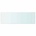 Shelves 2 pcs Panel Glass Clear 90x30 cm