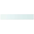 Shelves 2 pcs Panel Glass Clear 100x15 cm