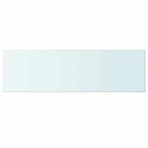 Shelves 2 pcs Panel Glass Clear 100x30 cm