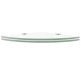 Corner Shelves 2 pcs with Chrome Supports Glass Clear 35x35 cm