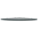 Corner Shelves 2 pcs with Chrome Supports Glass Black 45x45 cm