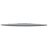 Corner Shelves 2 pcs with Chrome Supports Glass Black 45x45 cm