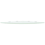 Corner Shelves 2 pcs with Chrome Supports Glass White 45x45 cm