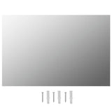 Wall Mirrors 2 pcs 60x40 cm Rectangular Glass - Front View