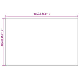 Wall Mirrors 2 pcs 60x40 cm Rectangular Glass - Rear View