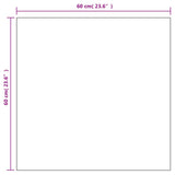 Wall Mirrors 2 pcs 60x60 cm Square Glass - Rear View