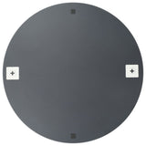 Wall Mirrors 2 pcs 50 cm Round Glass - Side View