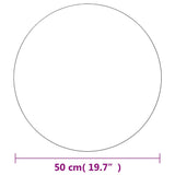 Wall Mirrors 2 pcs 50 cm Round Glass - Rear View