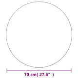 Wall Mirrors 2 pcs 70 cm Round Glass