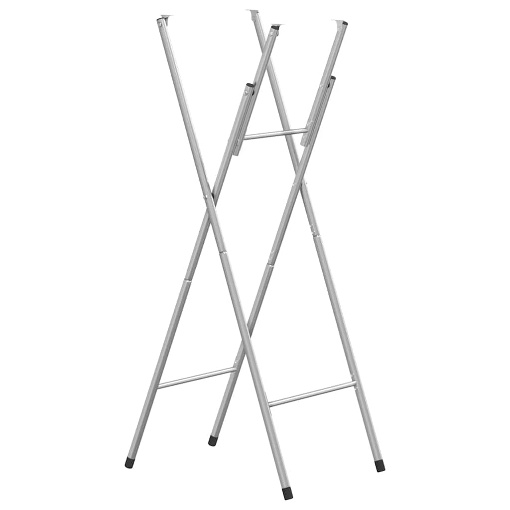 Folding Bar Table Legs Silver 45x53x108 cm Galvanised Steel