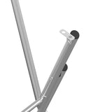 Folding Bar Table Legs Silver 45x53x108 cm Galvanised Steel - 45-Degree Angle