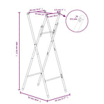 Folding Bar Table Legs Silver 45x53x108 cm Galvanised Steel