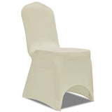 Chair Cover Stretch Cream 30 pcs - Front View
