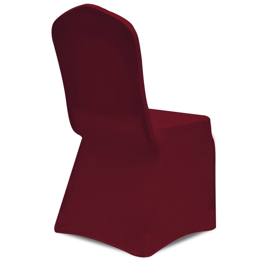 Chair Cover Stretch Burgundy 18 pcs