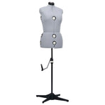 Adjustable Dress Form Female Grey M Size 40-46
