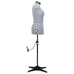 Adjustable Dress Form Female Grey M Size 40-46