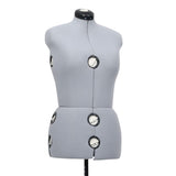 Adjustable Dress Form Female Grey M Size 40-46 - 45-Degree Angle