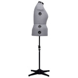 Adjustable Dress Form Female Grey L Size 44-50 - Side View
