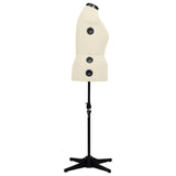Adjustable Dress Form Female Cream L Size 44-50