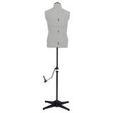 Adjustable Dress Form Male Grey Size 37-45 - Front View