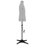 Adjustable Dress Form Male Grey Size 37-45 - Side View