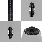 Adjustable Dress Form Male Grey Size 37-45 - Rear View