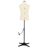 Adjustable Dress Form Male Cream Size 37-45 - Front View