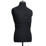 Adjustable Dress Form Male Black Size 37-45 - Top-Down View