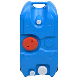 Wheeled Water Tank for Camping 40 L Blue - Front View