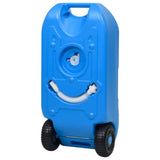 Wheeled Water Tank for Camping 40 L Blue - Top-Down View