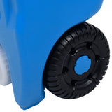 Wheeled Water Tank for Camping 40 L Blue - Rear View