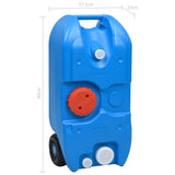 Wheeled Water Tank for Camping 40 L Blue - Close-Up Angle