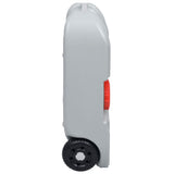 Wheeled Water Tank for Camping 40 L Grey - Side View