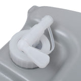 Wheeled Water Tank for Camping 40 L Grey - 45-Degree Angle