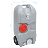 Wheeled Water Tank for Camping 40 L Grey - Close-Up Angle