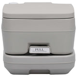 Portable Camping Toilet Grey 10+10 L - Front View
