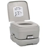 Portable Camping Toilet Grey 10+10 L - 45-Degree Angle