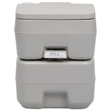 Portable Camping Toilet Grey 20+10 L - Front View