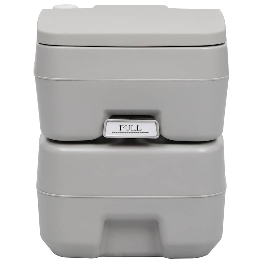 Portable Camping Toilet Grey 20+10 L