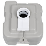 Portable Camping Toilet Grey 20+10 L - Low Angle