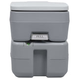 Portable Camping Toilet Grey 20+10 L - Front View
