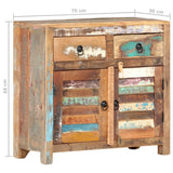 Sideboard 70x30x68 cm Solid Reclaimed Wood - Extra Image