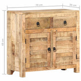 Sideboard 70x30x68 cm Solid Mango Wood - Extra Image