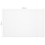 Table Protector Transparent 140x90 cm 1.6 mm PVC - Rear View