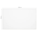 Table Protector Transparent 160x90 cm 1.6 mm PVC - Rear View