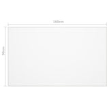 Table Protector Matt 160x90 cm 1.6 mm PVC - Rear View