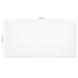 Table Protector Transparent 180x90 cm 1.6 mm PVC - Rear View